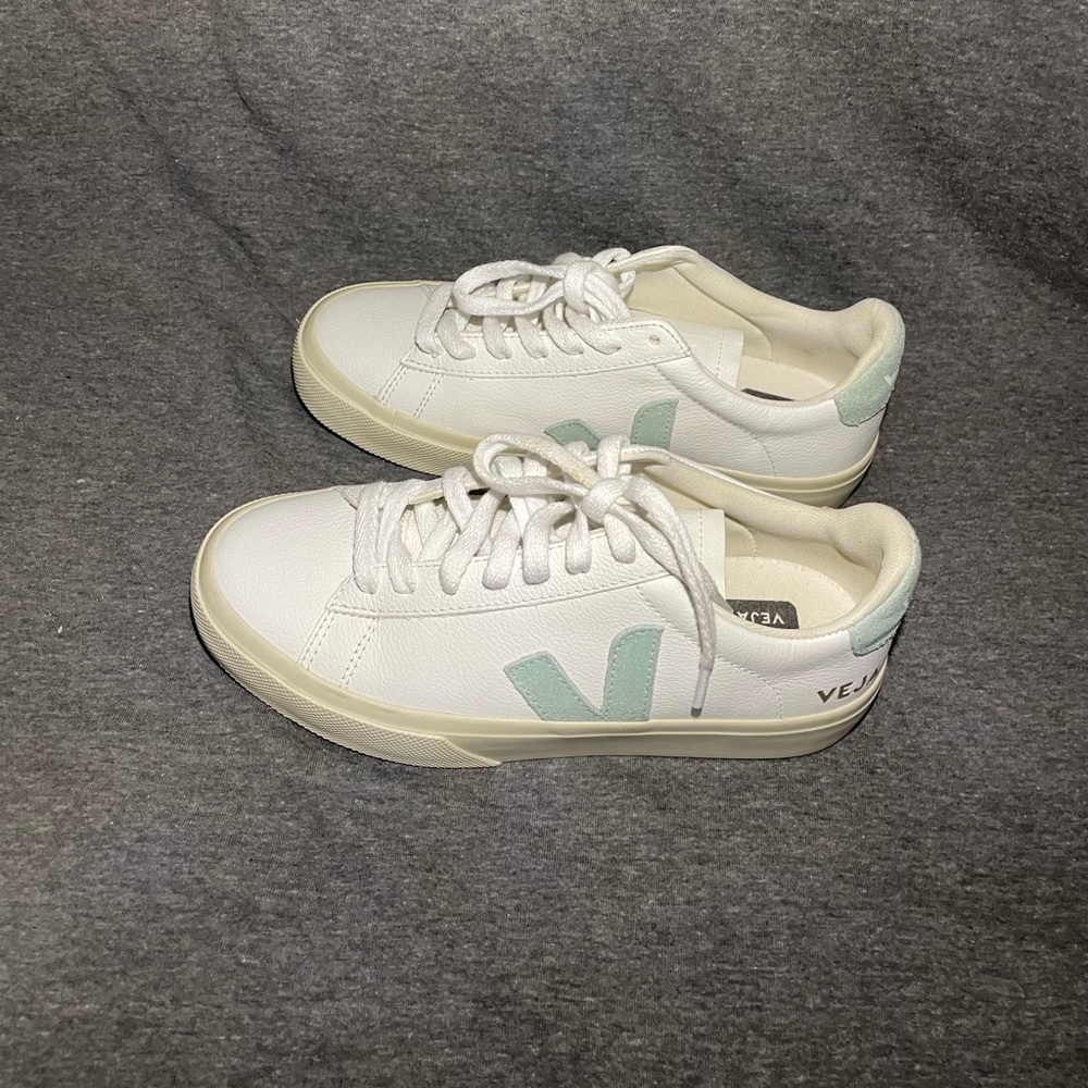 Veja Campo Chromefree Leather White Matcha - Picture 12 of 14